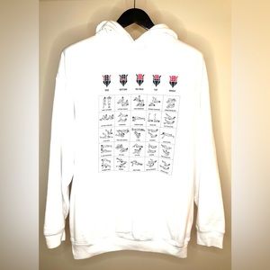 Balenciaga Abs Work Out Print Oversized Hoodie